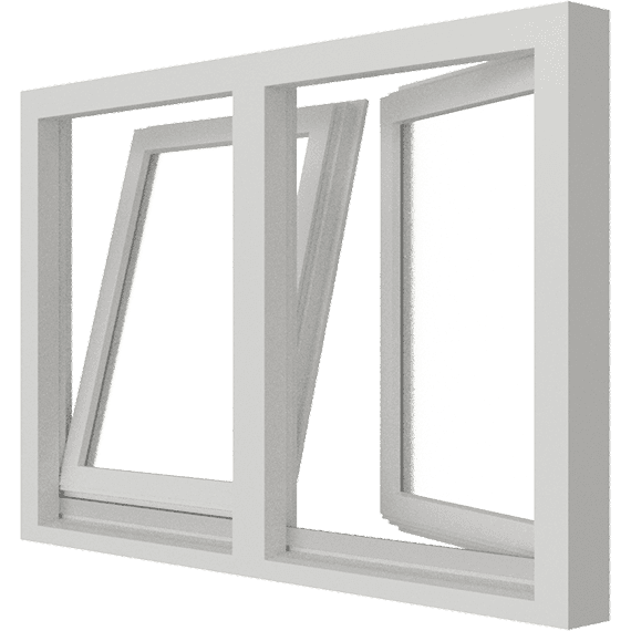 Draaikiepraam | 2 vakken |hout